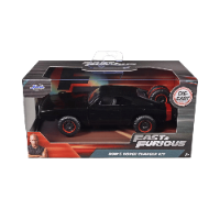 ג'אדה מהיר ועצבני - דגם דודג' צ'ארג'ר שחורה - Jada Fast & Furious Dom's Dodge Charger R\T 1:32