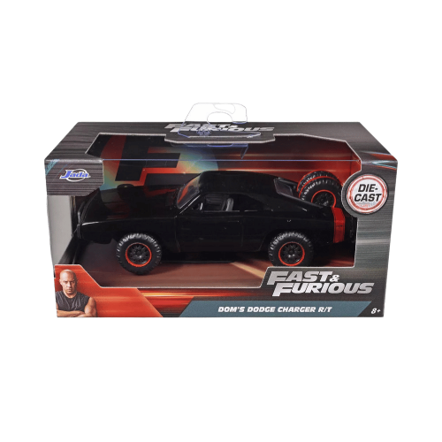 ג'אדה מהיר ועצבני - דגם דודג' צ'ארג'ר שחורה - Jada Fast & Furious Dom's Dodge Charger R\T 1:32