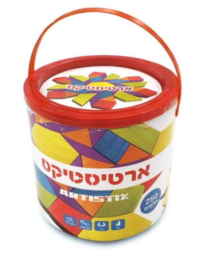 ארטיסטיקס דלי קוביות עץ