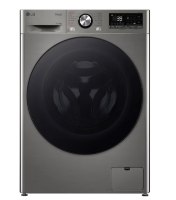 מכונת כביסה פתח חזית 11 ק"ג משולבת מייבש 6 ק"ג LG WD11614GBB במהירות 1400 סל"ד - צבע כסוף דלת שחורה