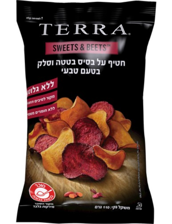 חטיף צ'יפס בטטה וסלק בטעם טבעי Terra