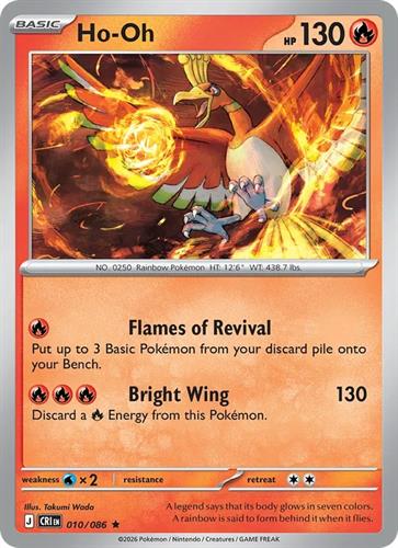 קלף בודד single פוקימון - ho - oh - Chaos Rising - 010/086