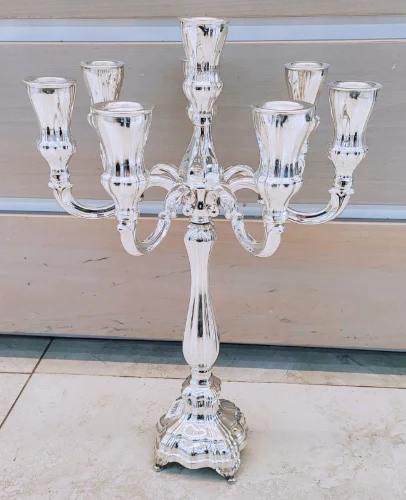 קנדלברה דגם ויטראז 7  קנים מכסף טהור