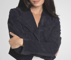Bod & Christensen ADRIAN CROPPED SUEDE JACKET