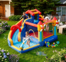 מתקן מתנפח עם מגלשה תחנת רוח דגם  W83055 מבית Doctor Dolphin