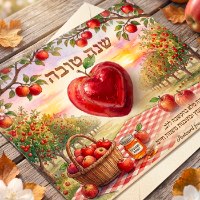 ברכה מתוקה לראש השנה עם לב