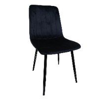 רביעיית כיסאות מרופדים בצבע שחור דגם  VINO black
