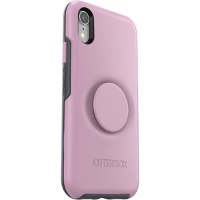 כיסוי ל IPHONE XR מבית OTTERBOX & POPSOCKET דגם SYMMETRY ורוד