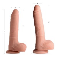 דילדו סיליקון שלט רחוק מסתובב ורטט עם אשכים