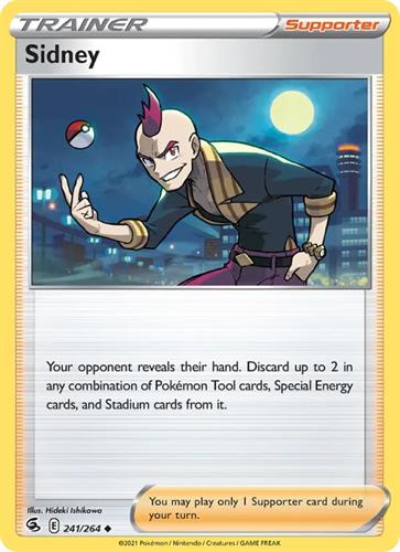 קלף בודד single פוקימון - sidney - Fusion Strike - 241/264