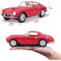 דגם מכונית פרארי אספנות - Bburago Ferrari 250 GT Berlinetta Passo Corto 1:24