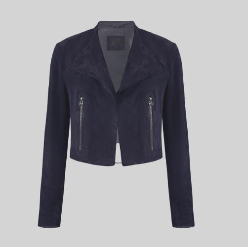 Bod & Christensen ADRIAN CROPPED SUEDE JACKET