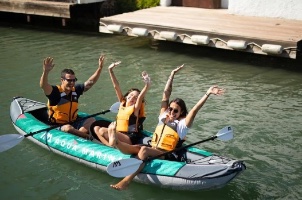 קיאק מתנפח איכותי לשימוש חובבני Aqua Marina Laxo LA320