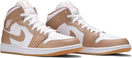 Air Jordan 1 Mid Tan Gum