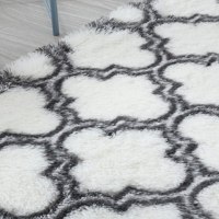 שטיח-שאגי-לבית-דקור-בוהו-כפרי-נורדי-דגם-B20-לבן