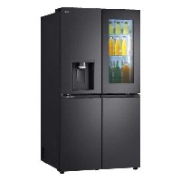 מקרר 4 דלתות נירוסטה מושחרת LG דגם GR-930BINS