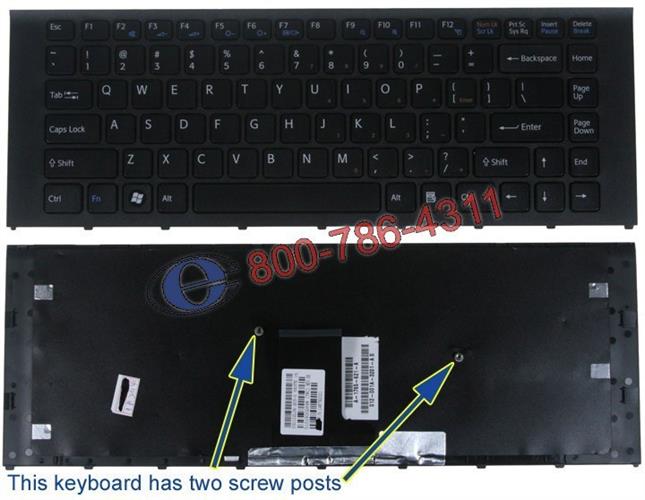 משווק מורשה סוני - מקלדת למחשב נייד סוני Sony VPC-EA / VPCEA 148792021 Laptop Keyboard A-1765-621-A, MP-09L13US-886