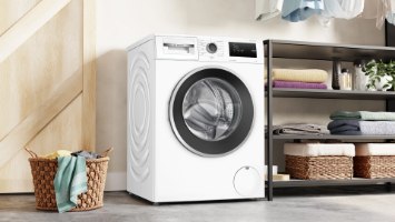 מכונת כביסה 8 ק״ג WAN2806NBY עם Iron Assist שקטה וחסכונית 1400 סל״ד