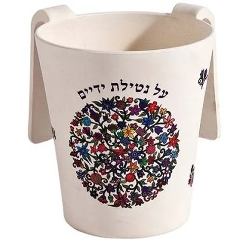 נטלה במבוק גדול הדפס עיגול פרחוני
