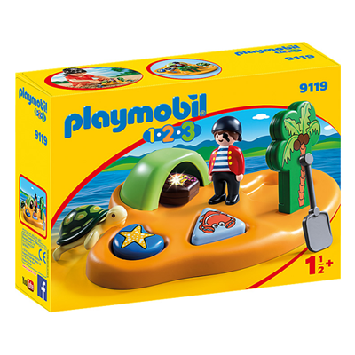 פליימוביל ילדים 9119 - אי הפיראטים לגיל הרך 1.2.3