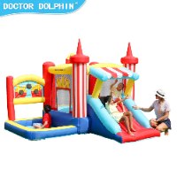 מתקן קפיצה מתנפח לחצר עם מגלשה D72012 מבית Doctor Dolphin