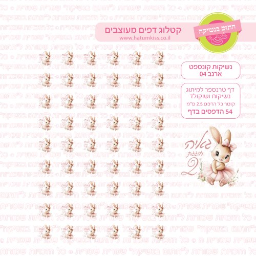 נשיקות קונספט ארנב 04 אישי- טרנספר