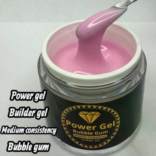 ג'ל בניה מסטיק POWER GEL BUILDER GEL BUBBLE GUM