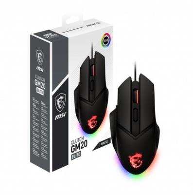 MSI Clutch GM20 ELITE Wired RGB Gaming Mouse