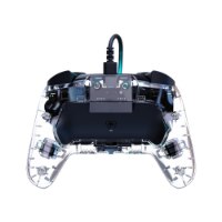 בקר גיימינג חוטי צבע שקוף עבור Turtle Beach Afterglow™ Wired Controller Nintendo Switch 2 – מבט אחורי על בקר גיימינג שקוף