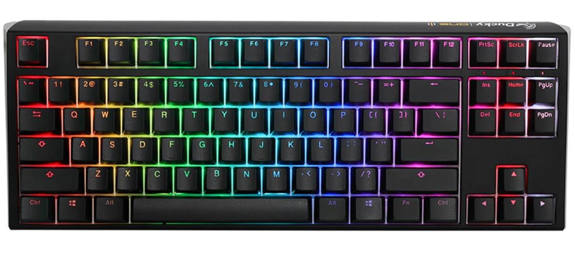 מקלדת מכנית מבית דאקי Ducky One 3 RGB TKL Cherry Silver Switch