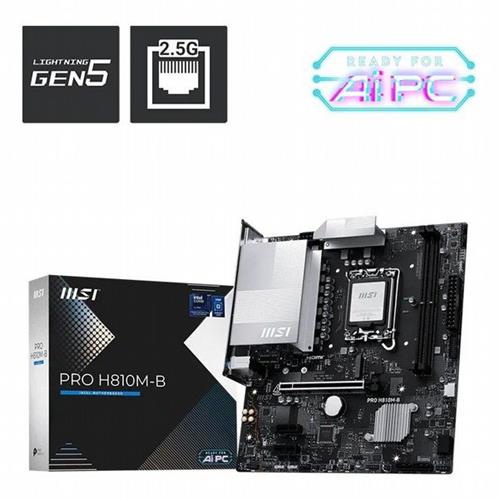 לוח אם MSI PRO H810M-B LGA1851 DDR5