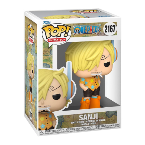פופ וואן פיס  סאנג' עם בגדים כתומים -  Pop One Piece  Sanji Egghead) Pop! Vinyl #2167