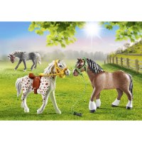 פליימוביל-  סט 3 דמויות סוסים - Playmobil 70683