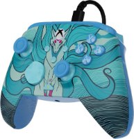 בקר משחק חוטי Turtle Beach Rematch Advanced Wired Blue Kitsune – בקר טורקיז עם איור קיצונה וגלים
