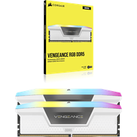 Corsair Vengeance RGB DDR5 64GB (2x32GB) 6000 CL40 White XMP 3.0