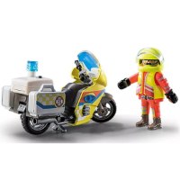 Playmobil - פליימוביל - פארמדיק ואופנוע חילוץ והצלה - דגם 71205