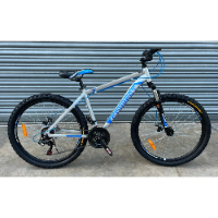 אופניים מידה 20" שלדת אלומיניום 7 הילוכים בצבע אפור וכחול - CONNECT