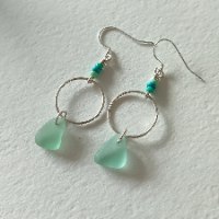 Turquoise hoops