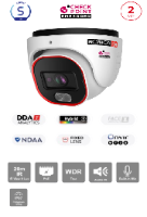 מצלמת כיפה PROVISION DH-320IPSN-28 2MP IP FIXED LENSE POE 2.8mm