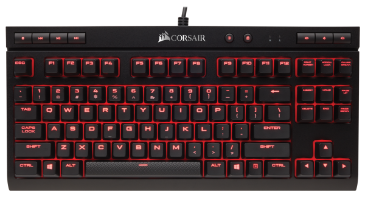 מקלדת גיימינג מכנית CORSAIR K63 COMPACT CHERRY MX RED