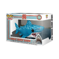 פופ סופר 6 אינץ' מלתעות - בובת כריש לבן - Funko Pop Movies: Jaws Great White Shark (Retro) #1754