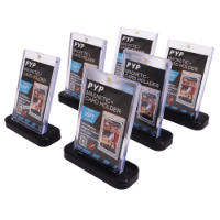 Graded Card Stand PSA Ultra Pro מעמד פלסטיק קשיח שחור לקלפים מדורגים