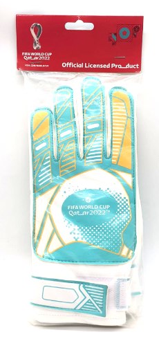 כפפות פיפ"א רשמיות טורקיז/צהוב FIFA World Cup Qatar 2022 Football Gloves