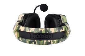 Gaming Combat Headset Camouflage אוזניות דרגון