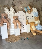 ברכת הדובים – קיר לוחות CNC יוקרתי לברית ולאירועים מיוחדים