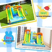 מתנפח מים עם מגלשה כפולה W93050 מבית Doctor Dolphin
