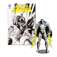 דמות אקשן בלאק אדם 18 ס"מ DC direct Black Adam Line Art Variant Figure w/Comic
