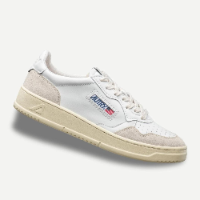 Autry Medalist Low White Suede