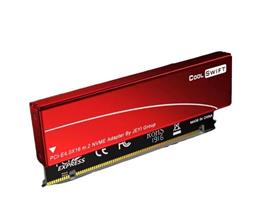 כרטיס הרחבה PCIe x16 to M.2 Adapter w/HS Support 2280 M.2