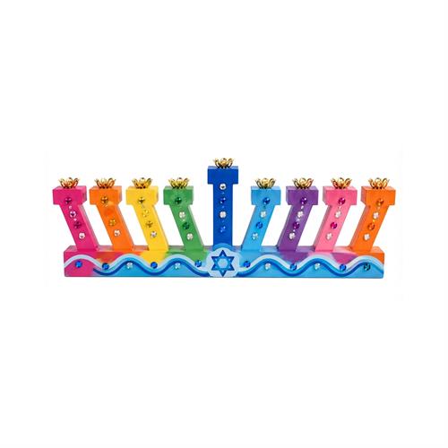 חנוכיה MDF מעוצבת 10/31 ס"מ